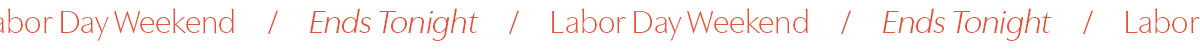 Labor Day Sale
