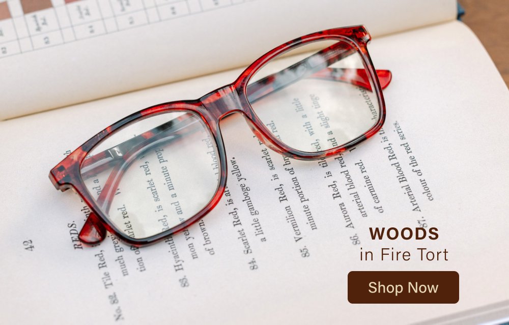 WOODS in Fire Tort TO THE MAXIMALIST in Coffee Clear Glitter Shop Now