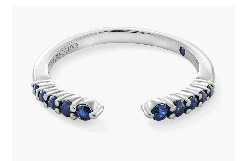 GIF showcasing stunning Vera Wang Diamond Earrings and Ring