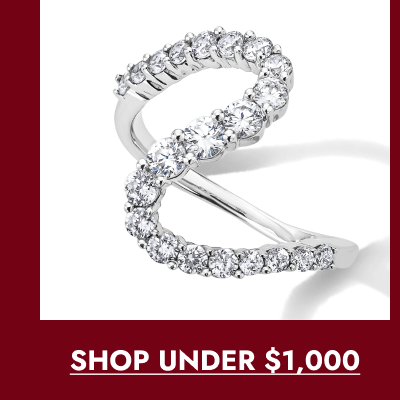 Certified Lab-Grown Diamond Wave Ring in Sterling Silver. SHOP UNDER $1.000