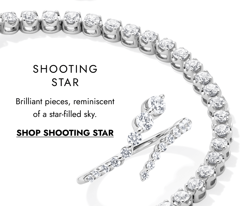 Shooting Star. Brilliant pieces, reminiscent of a star-filled sky. Click shop shooting star.