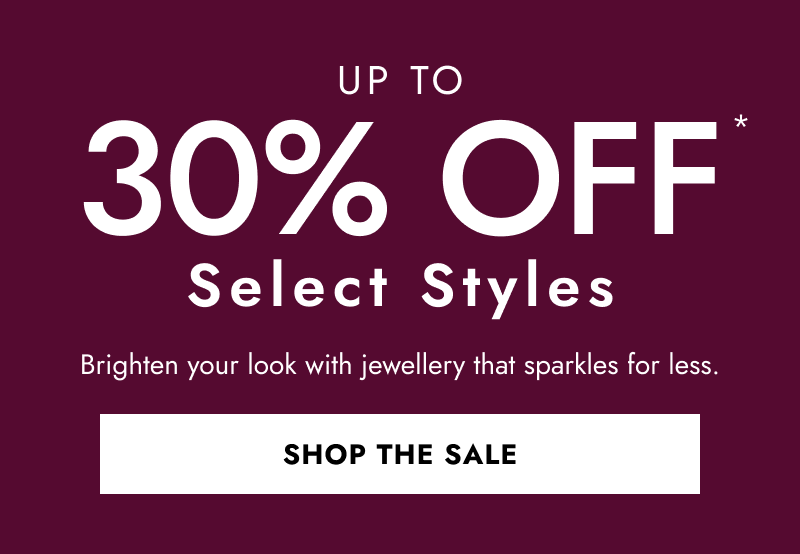 Up to 30% off select styles.  Click Shop the Sale.