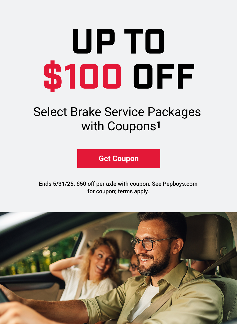 UP TO $100 OFF(1)