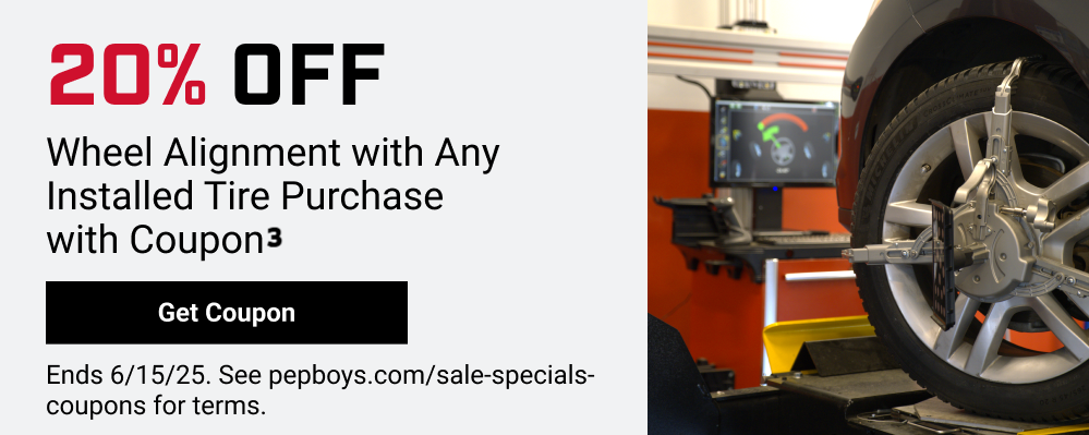 20% OFF WHEEL ALIGNMENT(3)