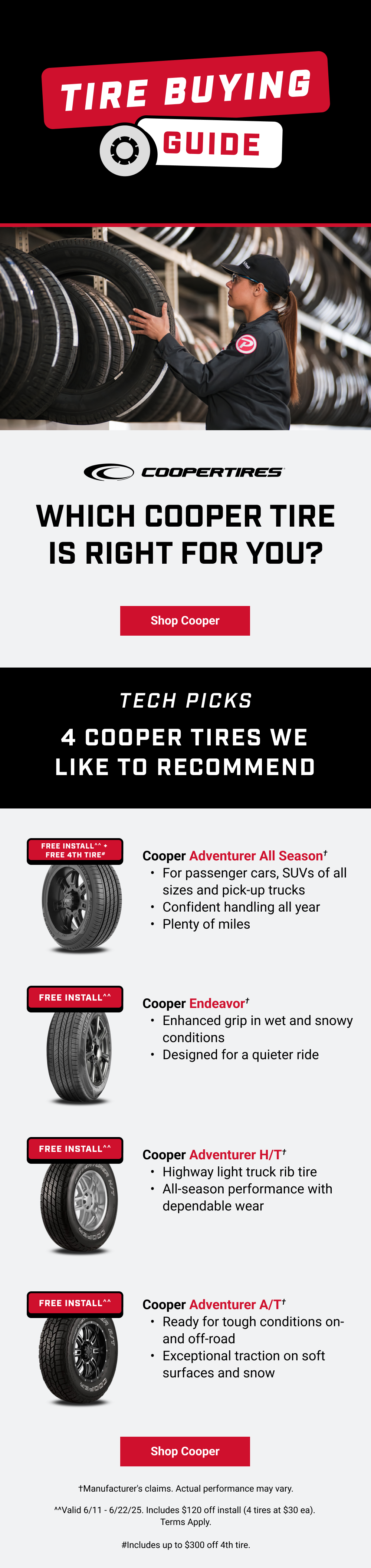 WHICH COOPER TIRE IS RIGHT FOR YOU?