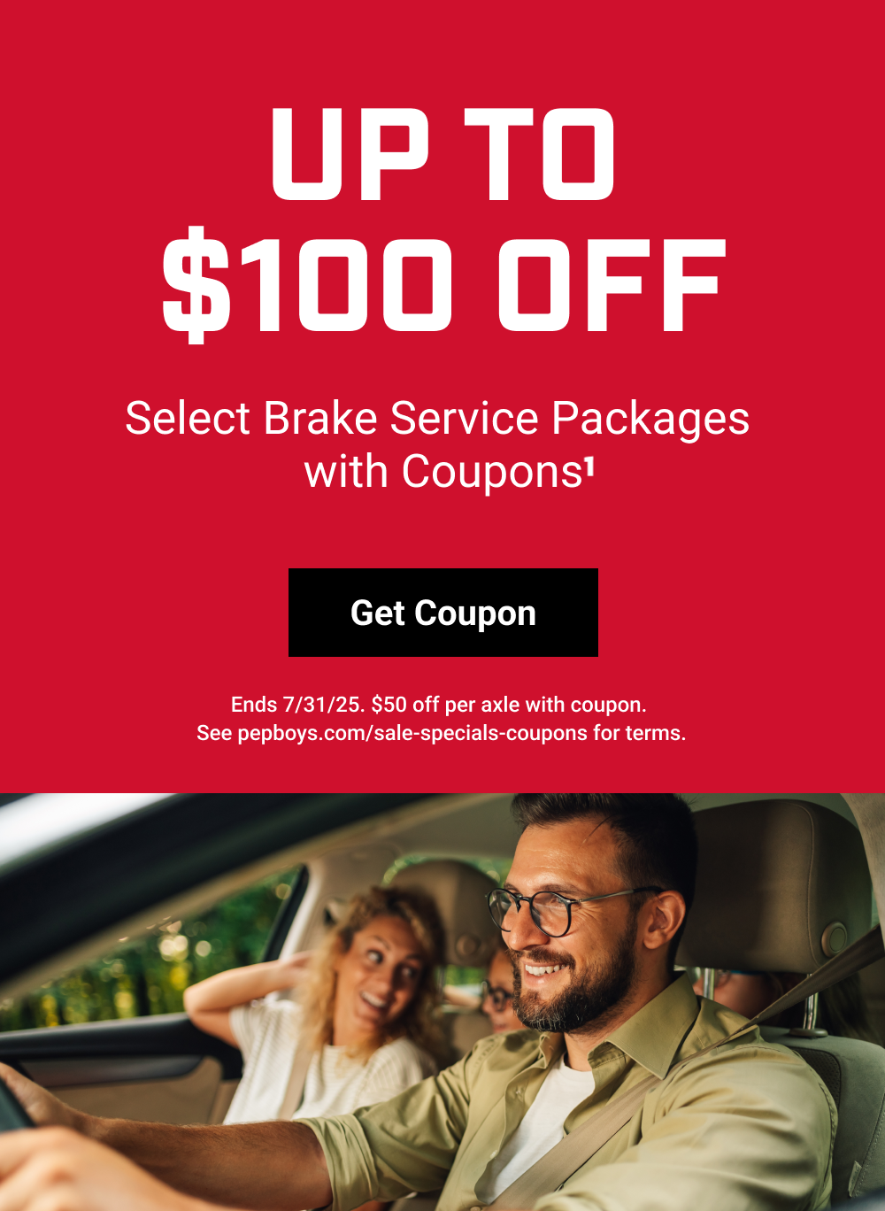 UP TO $100 OFF(1)