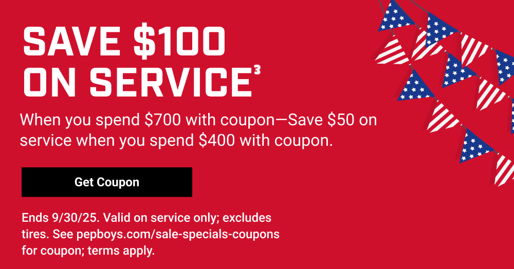 SAVE $100 ON SERVICE(3)