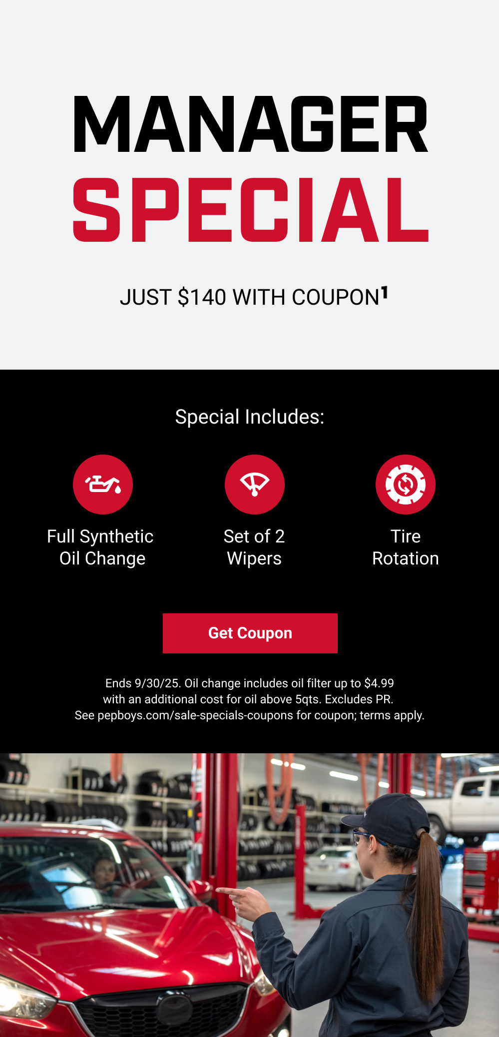 MANAGER SPECIAL JUST $140 WITH COUPON(1)