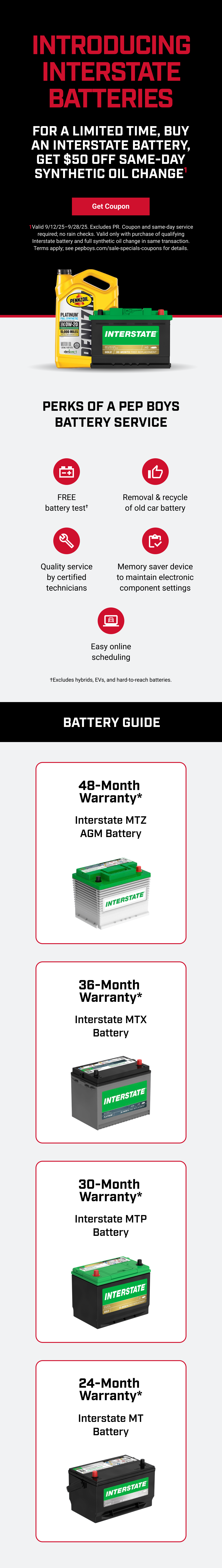 INTRODUCING INTERSTATE BATTERIES