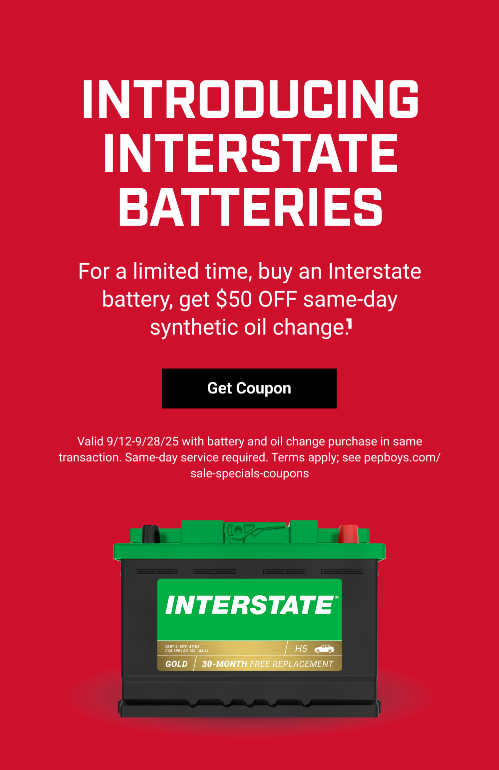 INTRODUCING INTERSTATE BATTERIES
