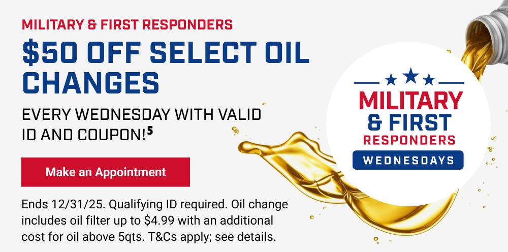 $50 OFF SELECT OIL CHANGES(5)