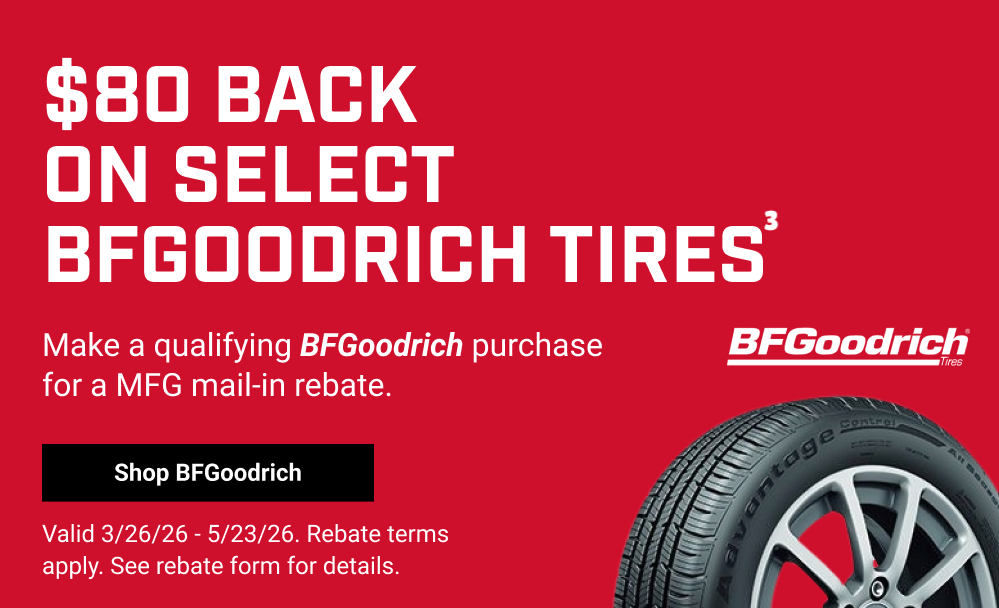 $80 BACK ON SELECT BFGOODRICH TIRES(3)