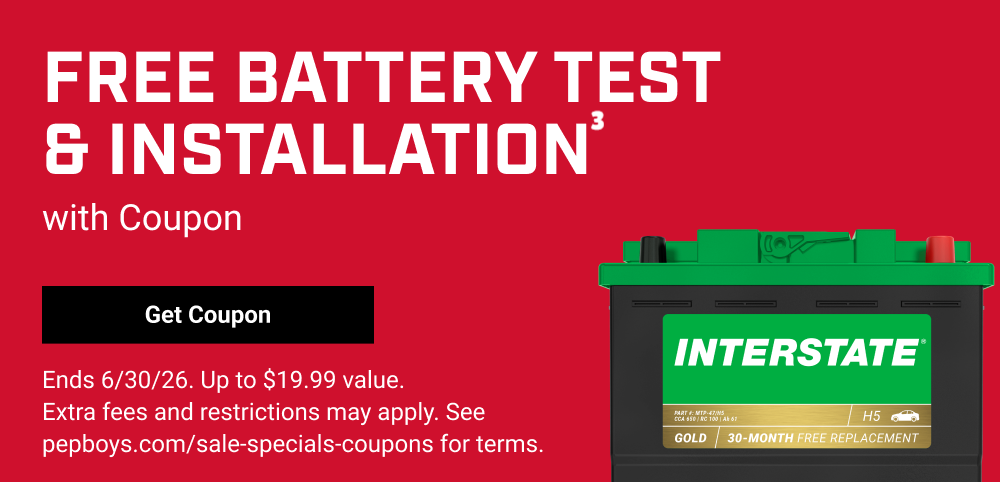 FREE BATTERY TEST & INSTALLATION WITH COUPON(3)