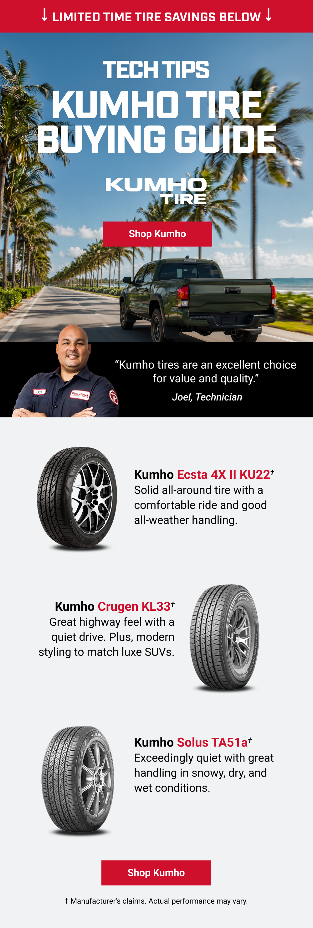 KUMHO TIRE BUYING GUIDE