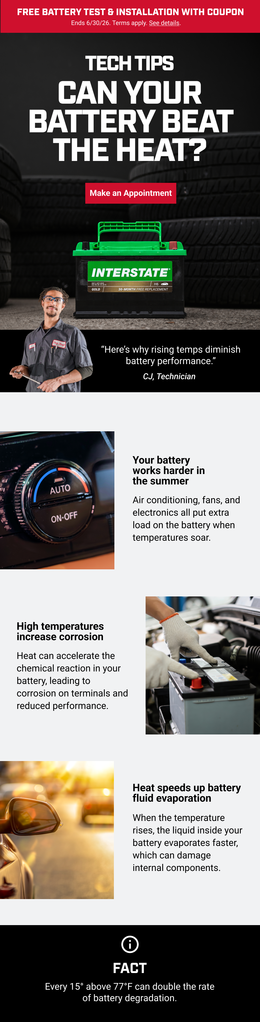 CAN YOUR BATTERY BEAT THE HEAT?