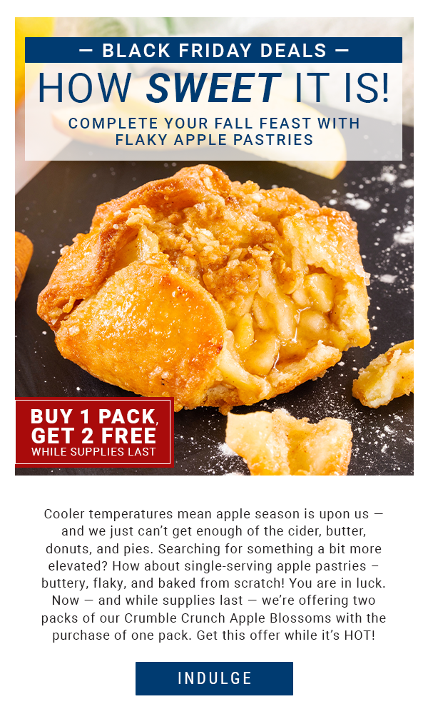 BOGO Crumble Crunch Apple Blossoms