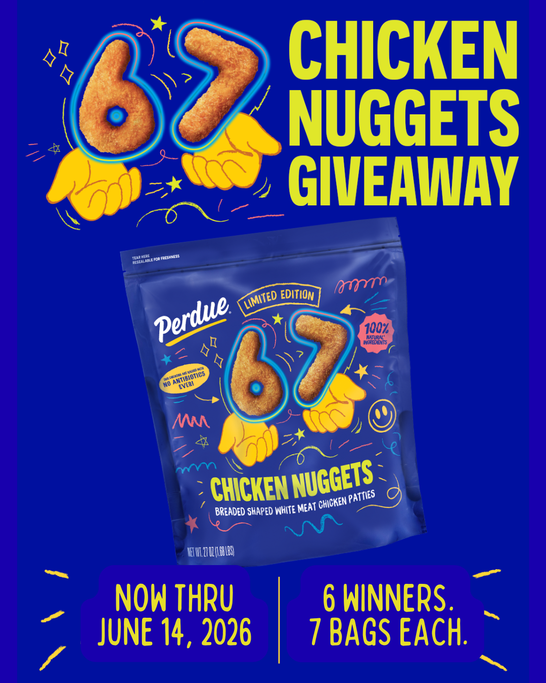 67 Chicken Nuggets Giveaway