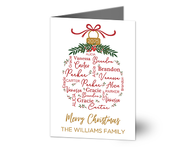 Merry Family Christmas Card