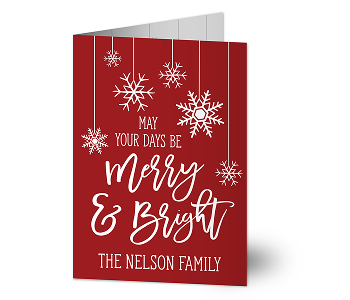 Red & White Christmas Card