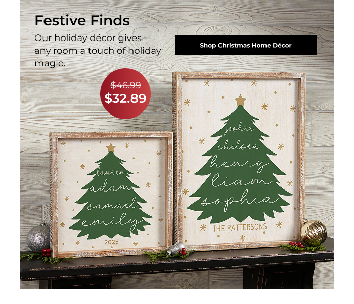 Shop Christmas Home Décor
