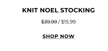 Knit Noel Stocking