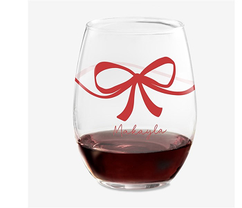 Christmas Bow Glasses