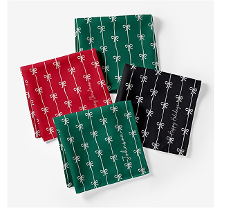 Christmas Bow Napkins
