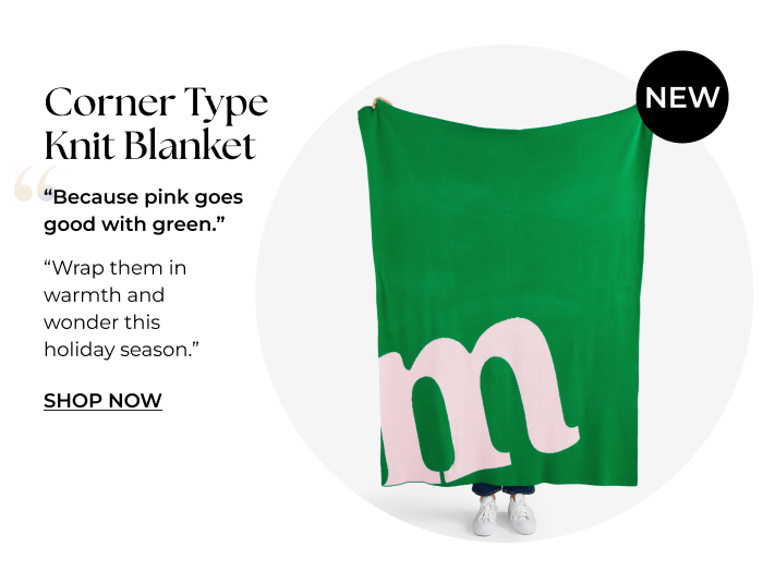 Personalization Mall Corner Type Knit Blanket