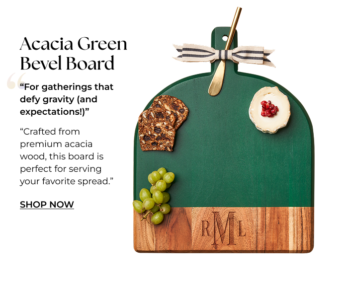 Personalization Mall Acacia Green Bevel Board