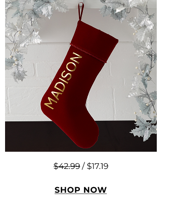 Glistening Name Christmas Stockings