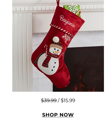 Candy Cane Character Christmas Stocking