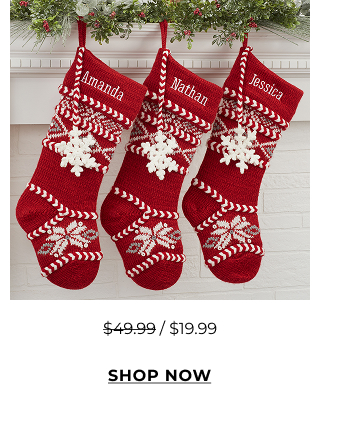 Fair Isle Christmas Knit Stocking