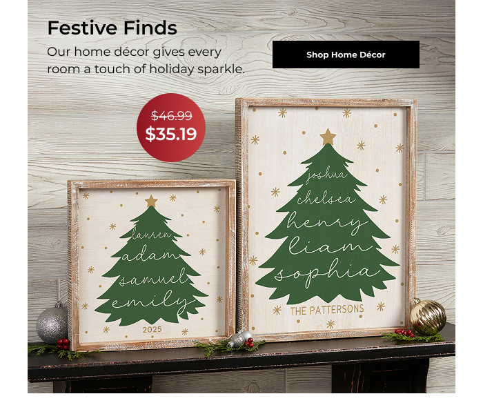 Shop Christmas Home Décor
