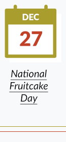 National Fruitcake Day