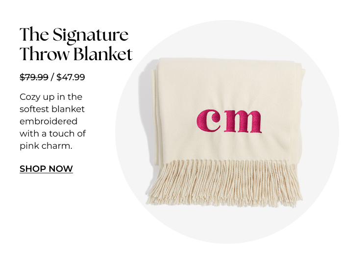 The Signature Throw Blanket