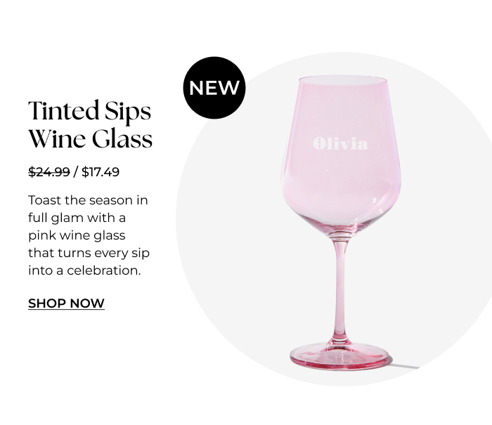 Tinted Sips Wine Glass