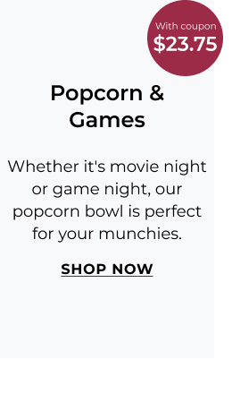Popcorn Night Bamboo Bowls