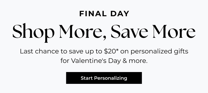 Last Chance To Save $20 Off A Special Gift