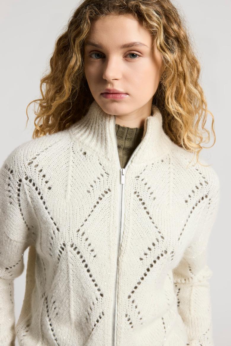 cardigan with zip