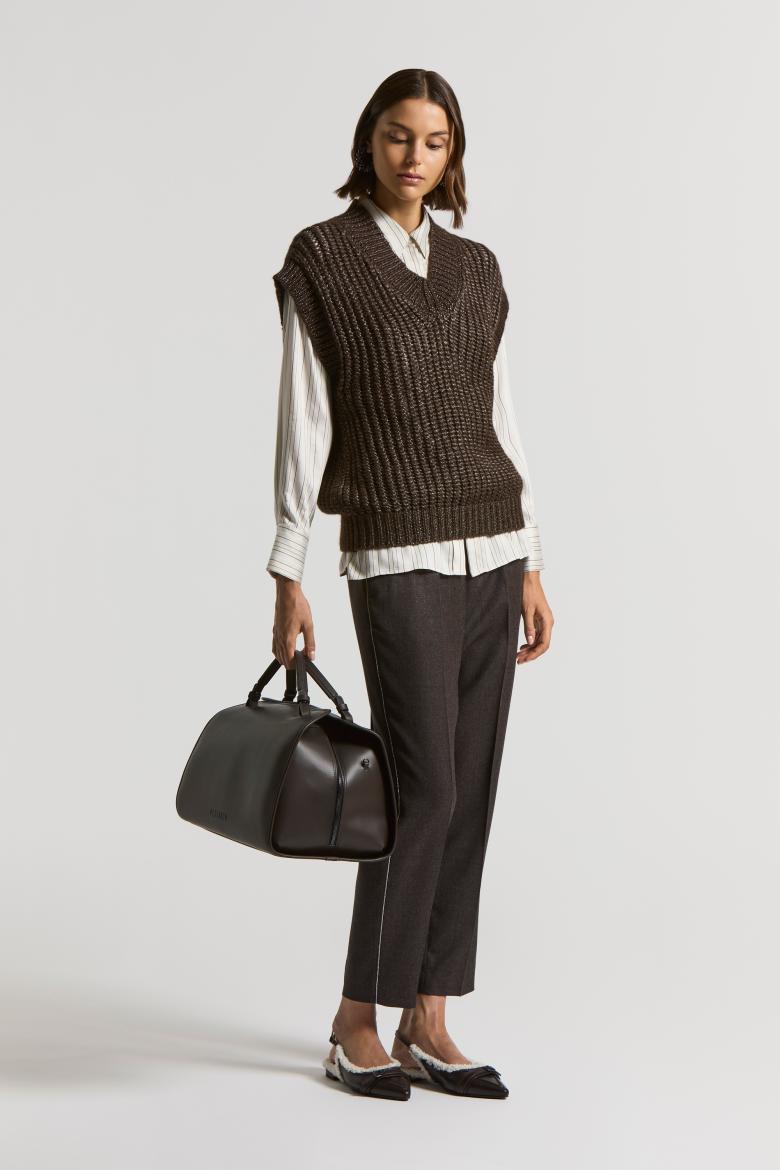 wool cigarette trousers