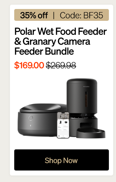 Polar Wet Food Feeder & Granary Camera Feeder Bundle