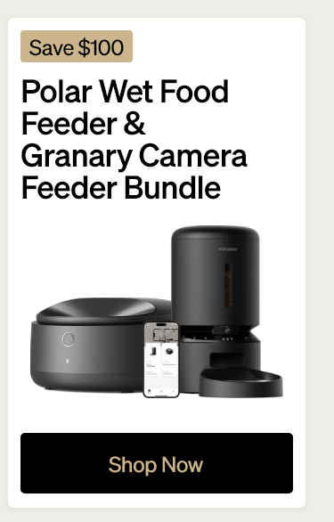 Polar Wet Food Feeder & Granary Camera Feeder Bundle