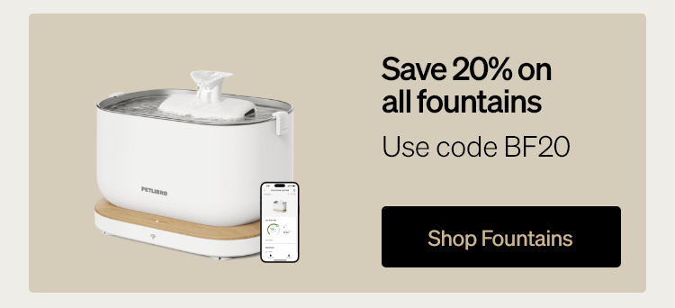 Save 20% on all fountains