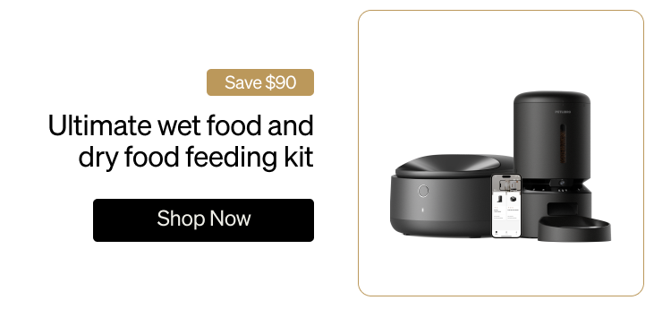 Ultimate wet food and dry food feeding kit