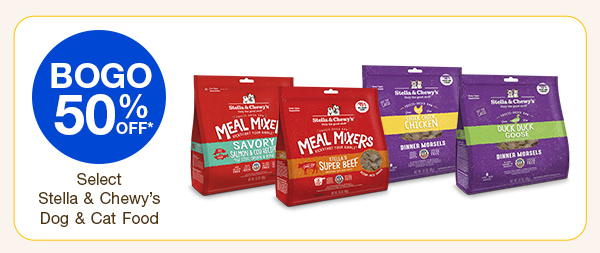 BOGO 50% OFF - Select Stella & Chewy's Dog & Cat Food