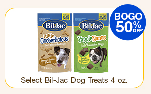 BOGO 50% Off Select Bil-Jac Dog Treats