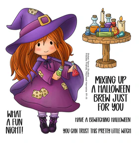 Freckle Friends: Haunted Harriette - Stamp and Coordinating Die Set