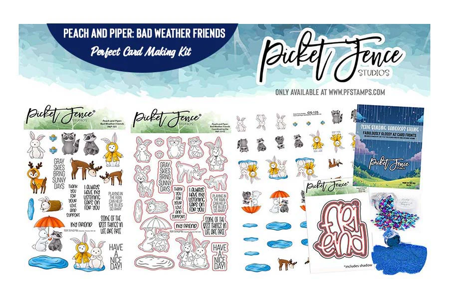 Perfect Card Making Kit: Peach and Piper: Bad Weather Friends -- Take $60 OFF