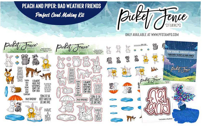 Perfect Card Making Kit: Peach and Piper: Bad Weather Friends -- Take $60 OFF