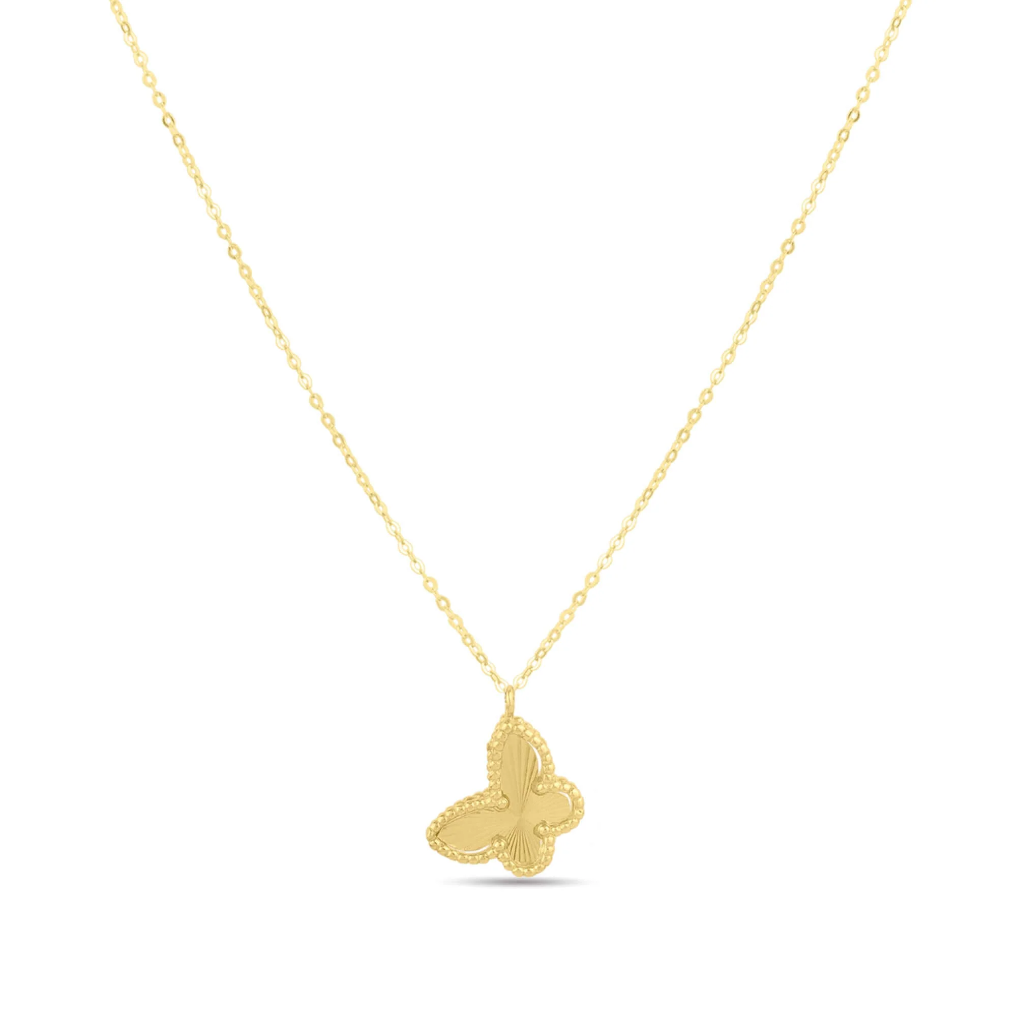 Image of 14K Gold Prosecco Butterfly Necklace